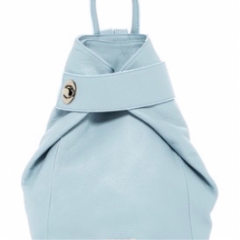 Anna Luchini Leather Bucket Backpack